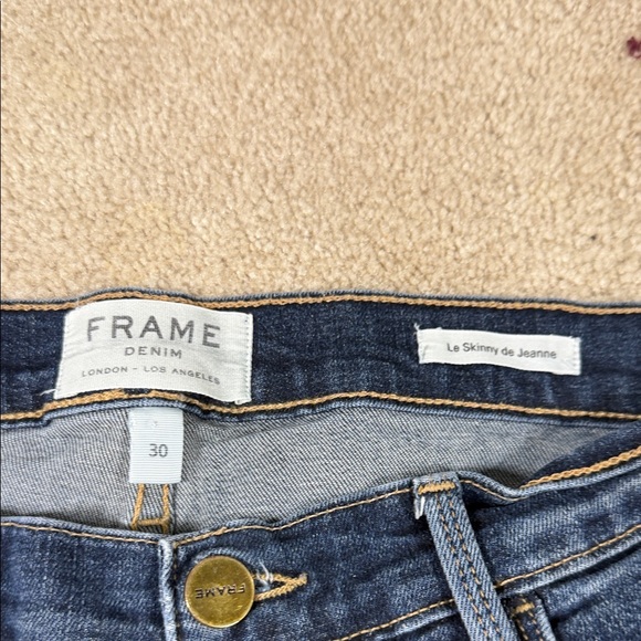 Frame Denim Indigo Skinny Jeans - Picture 5 of 8